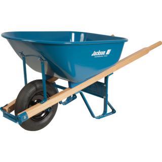 Jackson Professional Tools 6 Cubic Foot Steel Contractor Wheelbarrow