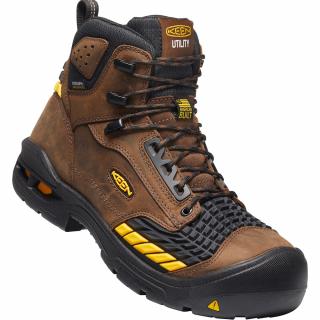 Keen Men's Troy 6 Inch Waterproof Boots with Carbon Fiber Toe - 12 - Wide