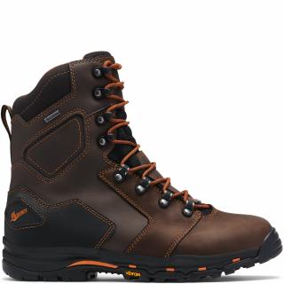 LaCrosse Men's Vicious 8 Inch Work Boots with Composite Toe (Brown) - Regular - 10.5