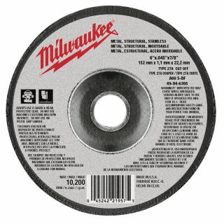 Milwaukee Type 27 Cut-Off Wheels