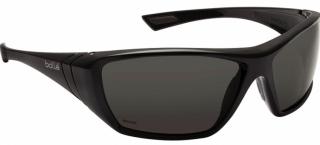 Bolle Hustler Safety Glasses with Polarized Lens and Black Frame