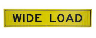 Bone Safety Wide Load Sign