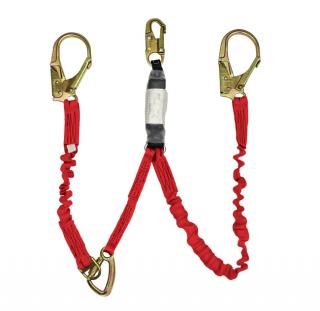 Elk River Flex-Zorber Twin Leg Lanyard with Steel Rebar Hooks