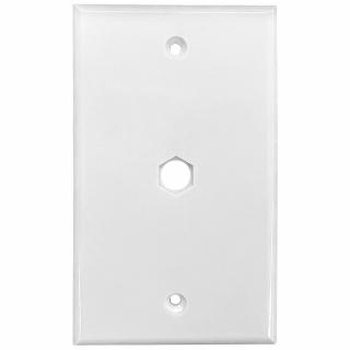 Holland Single White Blank Wall Plate