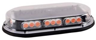 North American Signal Mini LED Light Bar with Upgraded Optics - Magnetic Mount - Amber 