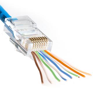 Jonard CAT5e RJ45 Pass-Through Connectors