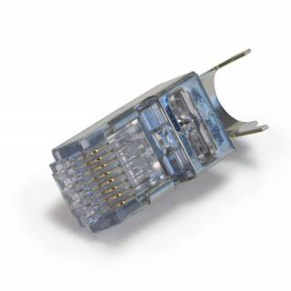 Platinum Shielded EZ-EX 48 Shielded CAT6A Connectors with External Ground (Jar of 50)