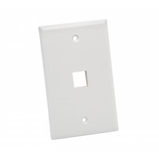 Platinum Standard 1 Port White Wall Plate