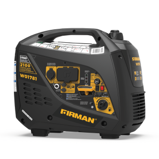 Firman Inverter, 1700W/2100W, Gasoline, Recoil Start, 120V