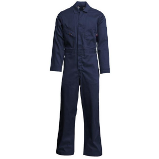 Lapco CVFRD7 7oz FR Deluxe Coveralls Cotton Navy  - 2X-Large Regular