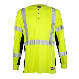 ML Kishigo FR Hi-Vis Henley Shirt- F594