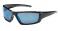 Bouton Sunburst Safety Glasses with Blue Mirror Lens and Black Frame