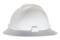 MSA V-Gard Protective Full Brim Hard Hat with Fas-Trac Ratchet Suspension