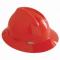 MSA V-Gard Protective Full Brim Hard Hat with Fas-Trac Ratchet Suspension