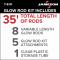 Jameson Installer's Fiberglass Glow Fish Rod 35 Foot Kit