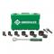 Greenlee 1/2 Inch to 2 Inch Knockout Kit with Ratchet and SlugBuster