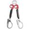 3M Protecta Twin-Leg Self-Retracting Lifeline with Carabiner 3100512, Web, Steel Rebar Hooks, 6ft