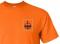 Custom Company Logo Hi-Vis Orange T-Shirt