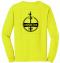 Custom Company Logo Hi-Vis Yellow Long Sleeve T-Shirt