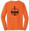 Custom Company Logo Hi-Vis Orange Long Sleeve T-Shirt