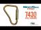 WestFall Pro 7430 8-1/4 x 5-1/2 Inch Steel Carabiner