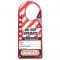 Master Lock Labeled Snap-on Lockout Hasp with 1-3/4 Inch x 2-1/8 Inch (44.5mm x 54mm) Jaw Clearance