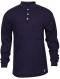 National Safety Apparel FR Classic Cotton Navy Henley Shirt