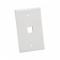 Platinum Standard 1 Port White Wall Plate