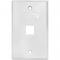 Platinum White Wall Plate Blank Single with Verizon Logo