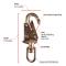 WestFall Pro 7466 3/4 Inch Swivel Snaphook with Fall Indicator