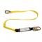 French Creek Single-Leg Six Foot Tie Back 1-3/8 Inch Web Lanyard with Snap Hook and 0.75 Inch Carabiner