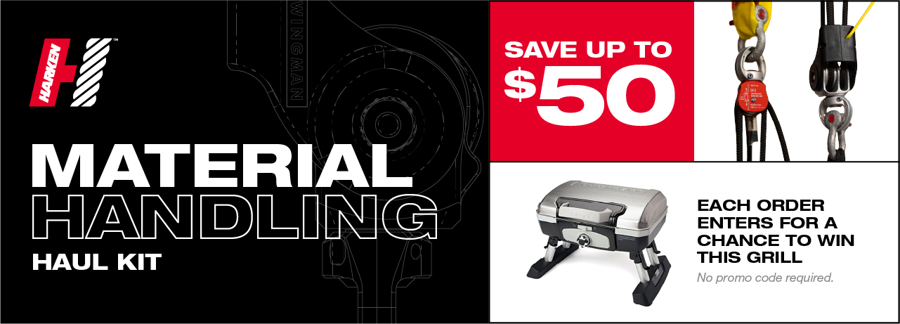  Save $50 on the Harken Wingman Material Handling Haul Kit - Valid through 09/30 + Enter to Win a FREE Cuisinart Portable Gas Grill