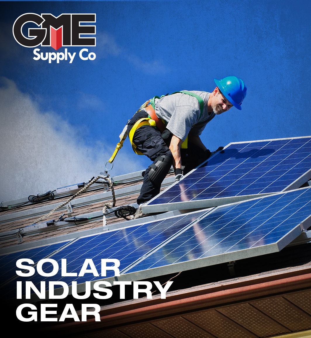 Solar industry gear and equipment at GME