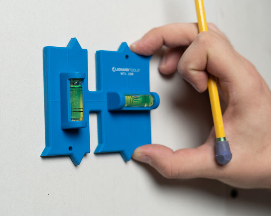 Jonard Wall Box Template and Level for Metal Boxes, 1-Gang and 2-Gang from GME Supply