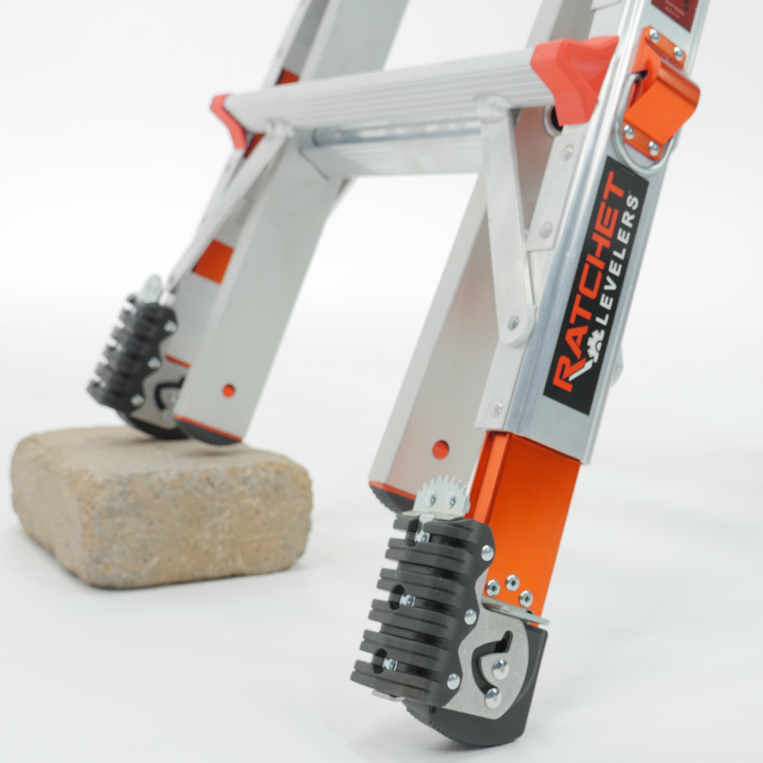 Little Giant Ladders REX Aluminum Extendable Ladder with Ratchet Levelers from GME Supply