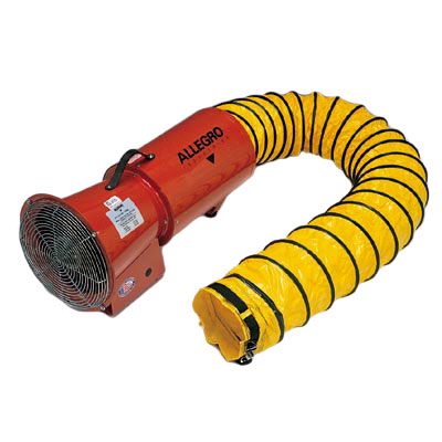 9514-25 Allegro AC Axial Canister Blower with 25 Foot Ducting from GME Supply