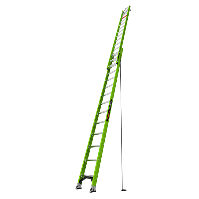 Little Giant Ladders Hyperlite Fiberglass Extension Ladders with Cable Hooks from GME Supply