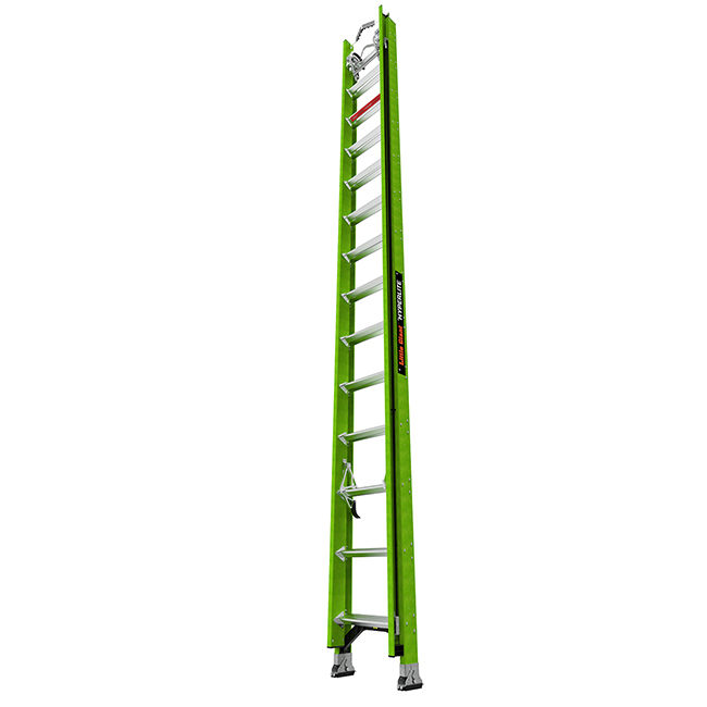 Little Giant Ladders Hyperlite Fiberglass Extension Ladders with Cable Hooks from GME Supply