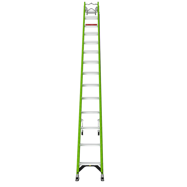 Little Giant Ladders Hyperlite Fiberglass Extension Ladders with Cable Hooks from GME Supply