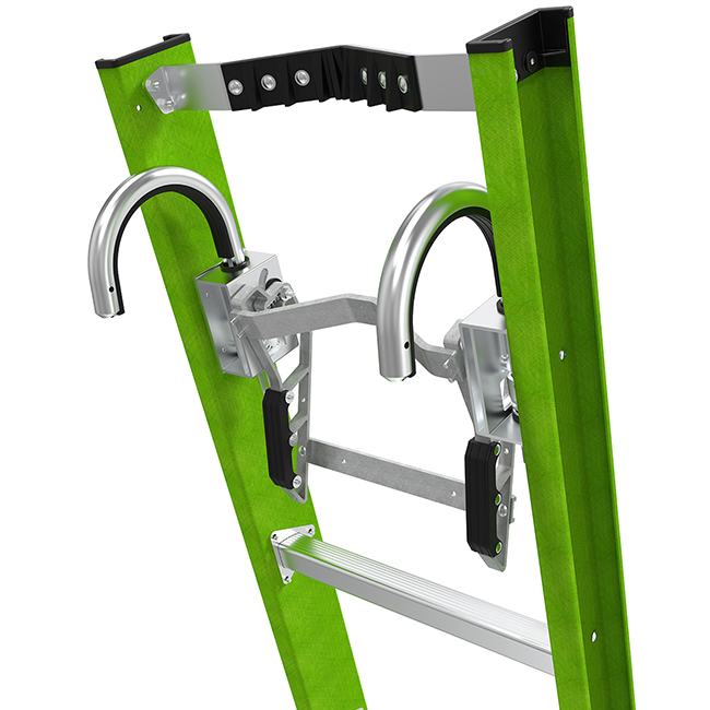 Little Giant Ladders Hyperlite Fiberglass Extension Ladders with Cable Hooks from GME Supply