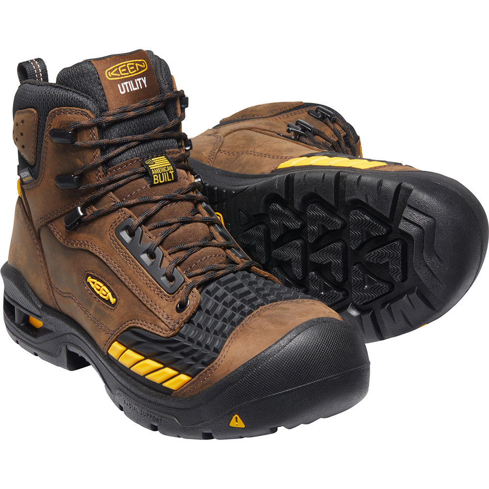 Keen Men's Troy 6 Inch Waterproof Boots with Carbon Fiber Toe from GME Supply