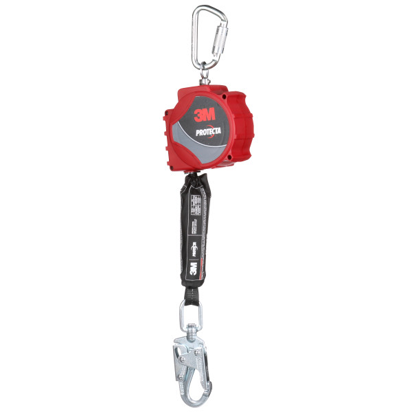 3M Protecta Self-Retracting Lifeline with Carabiner 3100516, Web, Steel Swivel Snap Hook, 20 ft from GME Supply