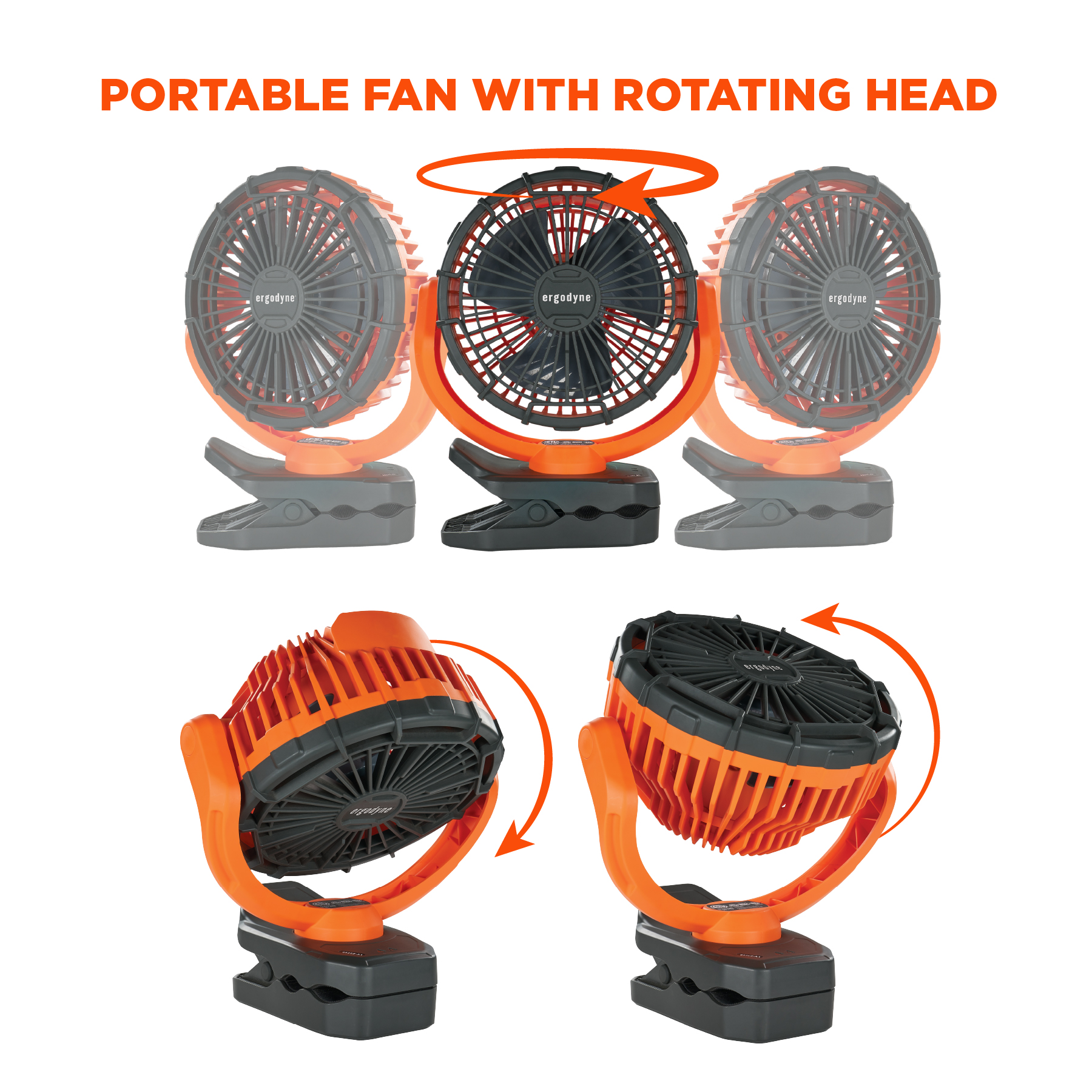 Ergodyne Chill-Its 6090 Rechargeable Portable Jobsite Fan from GME Supply