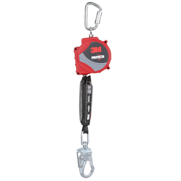 3M Protecta Self-Retracting Lifeline with Carabiner 3100516, Web, Steel Swivel Snap Hook, 20 ft from GME Supply