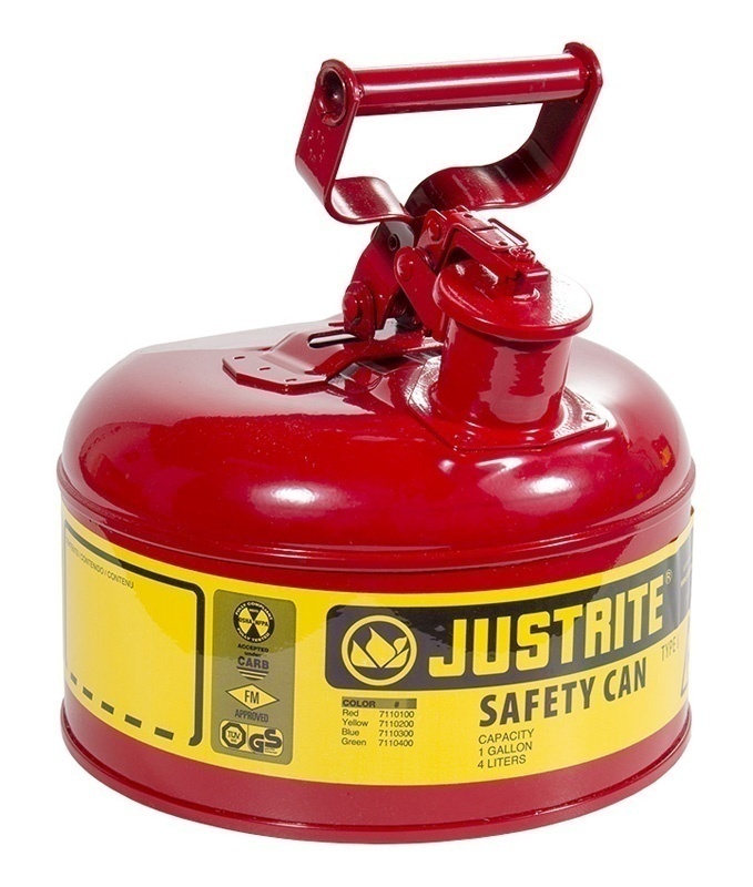 Justrite Type 1 Steel Safety Can (1 Gallon) from GME Supply