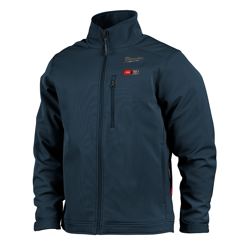 Milwaukee M12 Navy Blue Heated TOUGHSHELL Jacket Kit from GME Supply