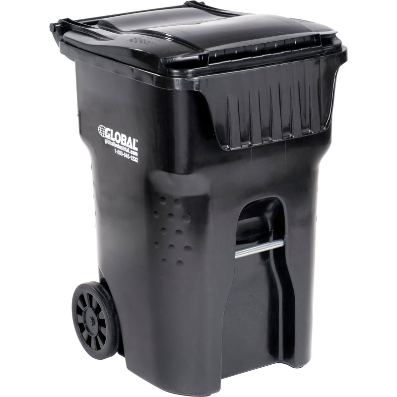 Global Industrial 95 Gallon Mobile Trash Container from GME Supply