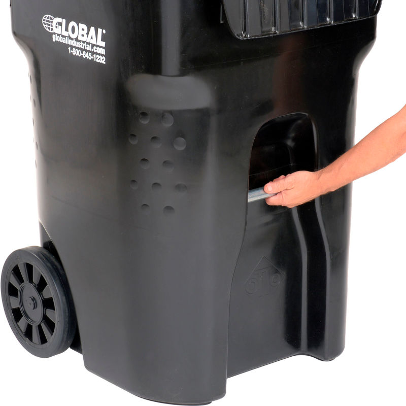 Global Industrial 95 Gallon Mobile Trash Container from GME Supply