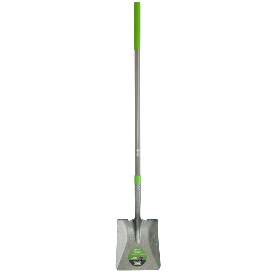 Ames True Temper Long Fiberglass Handle Square Point Shovel from GME Supply