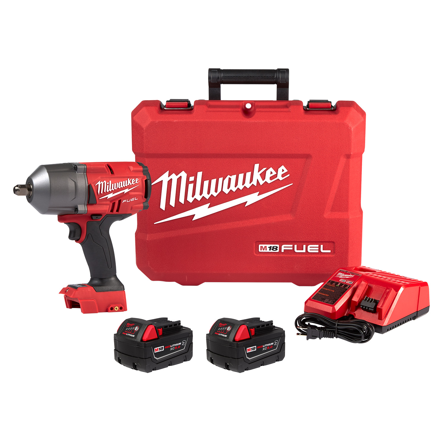 Milwaukee M18 Fuel High Torque 1/2 Inch Impact Wrench with Pin Detent Kit from GME Supply